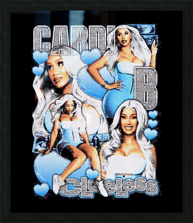 Cardi B 14 Picture Frame print