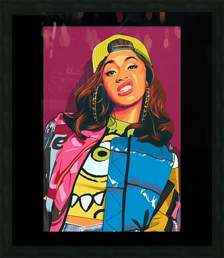 Cardi B 28 Picture Frame print