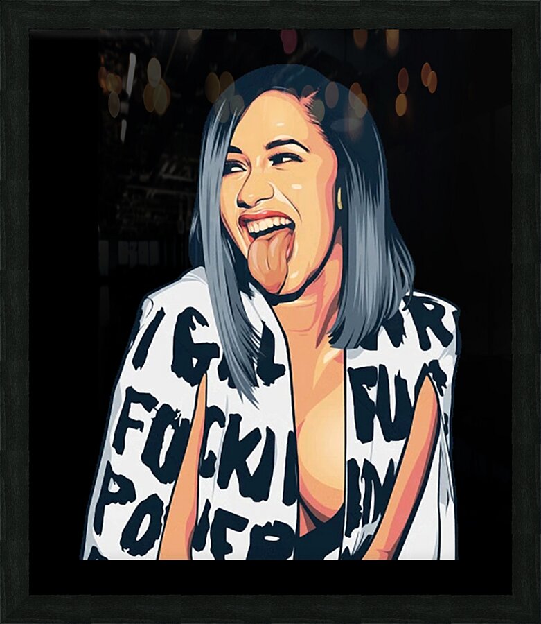 Cardi B 35 Picture Frame print
