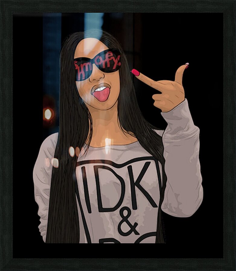 Cardi B 37 Picture Frame print