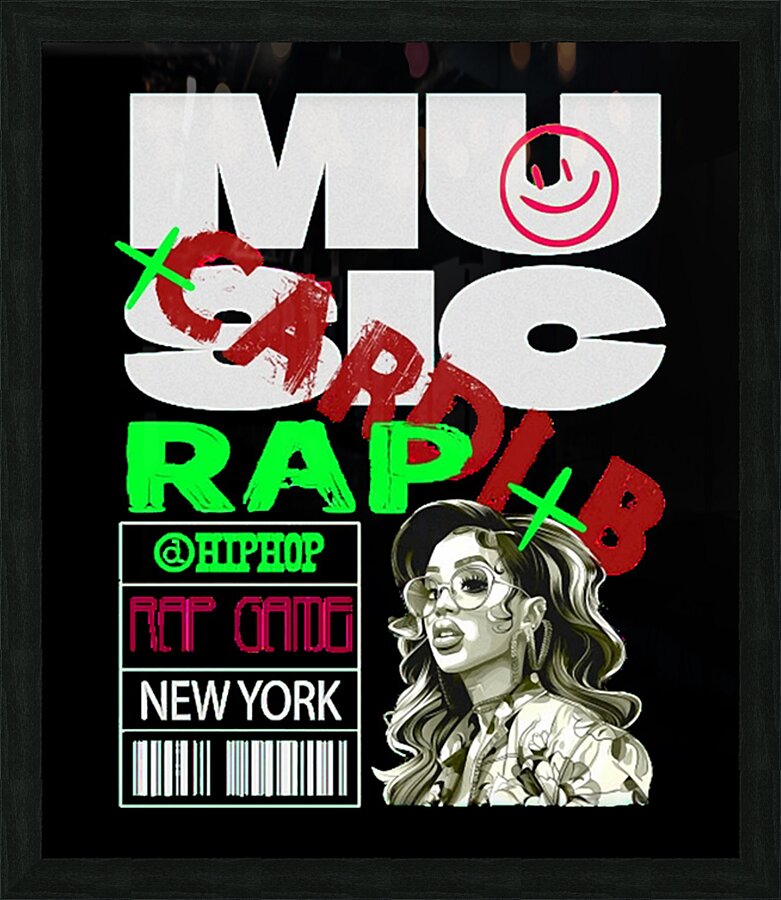 Cardi B 39 Picture Frame print