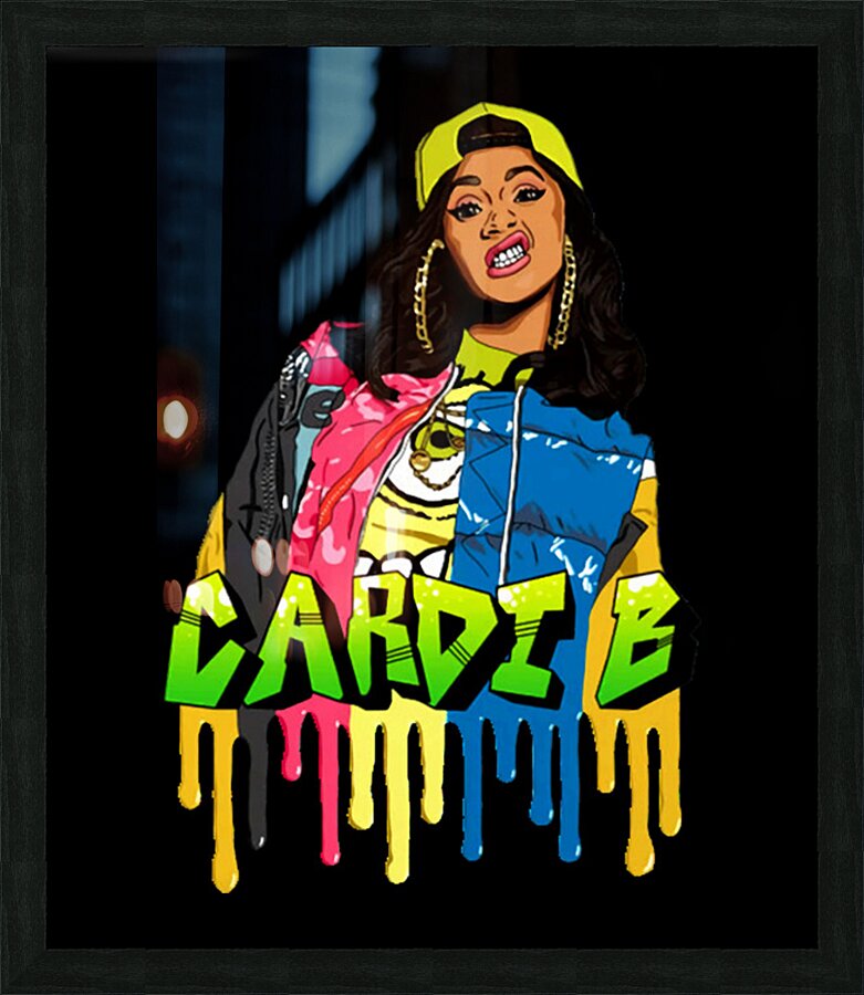 Cardi B 47 Picture Frame print
