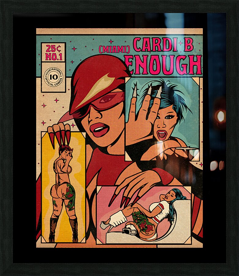 Cardi B 48 Picture Frame print