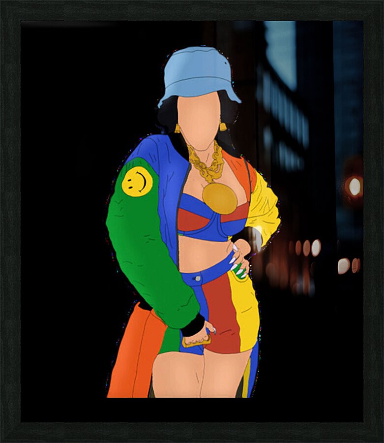 Cardi B 49 Picture Frame print