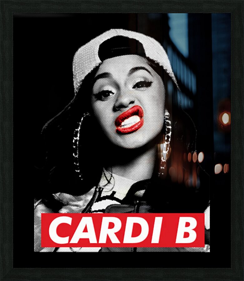 Cardi B 50 Picture Frame print
