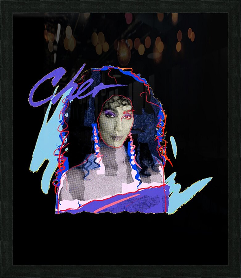 Cher 2 Picture Frame print