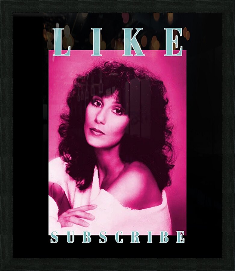 Cher 6 Picture Frame print