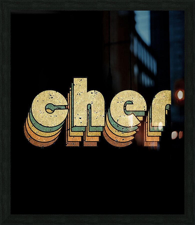 Cher 7 Picture Frame print