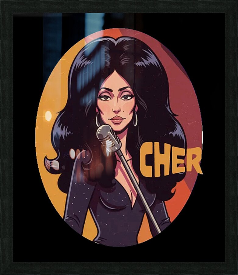 Cher 24 Picture Frame print