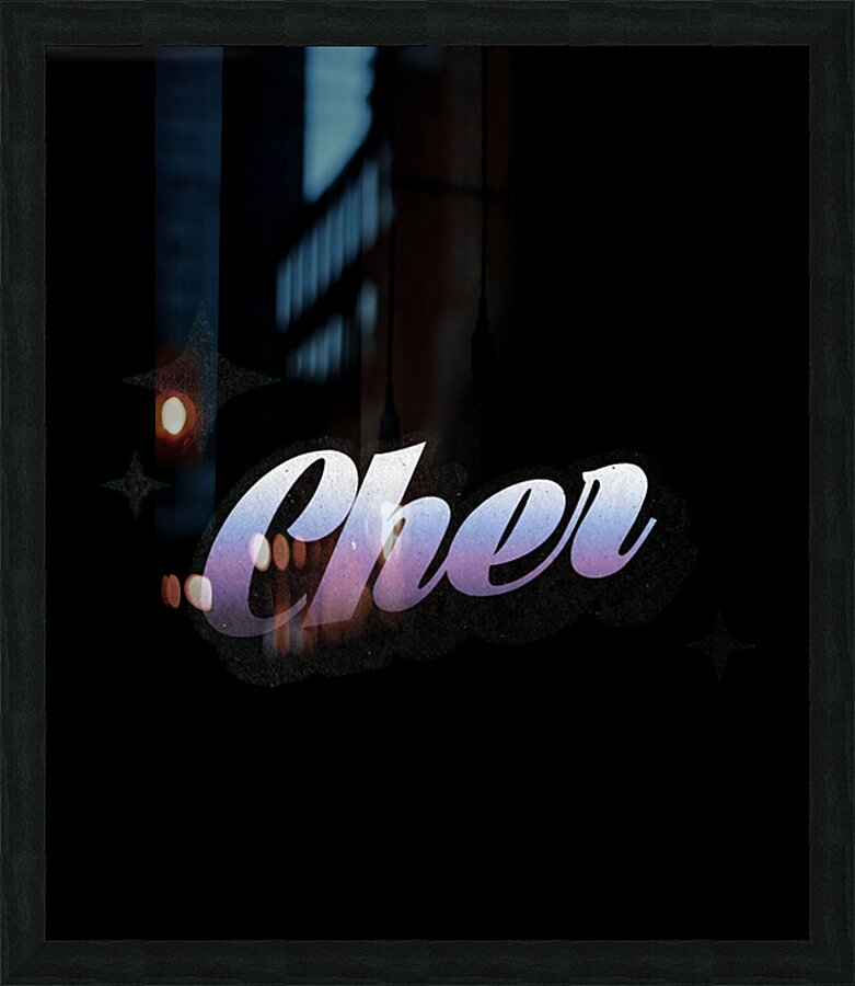 Cher 32 Picture Frame print