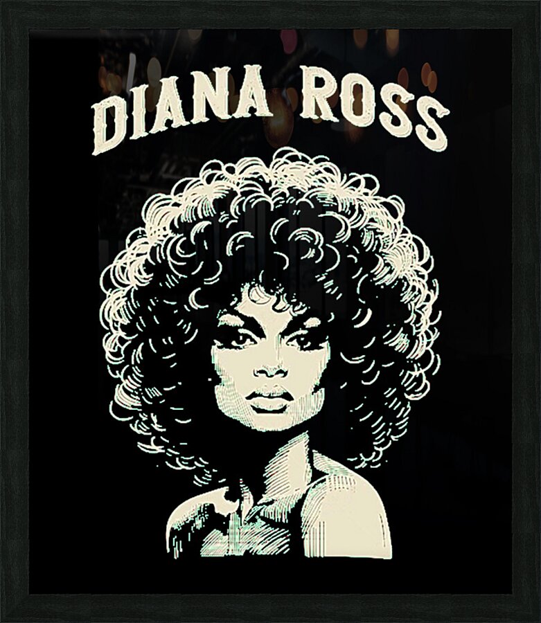 Diana Ross 22 Picture Frame print