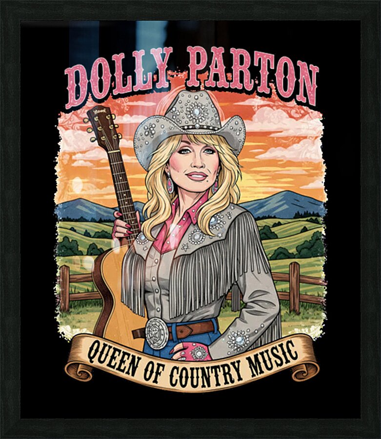 Dolly Parton 21 Picture Frame print