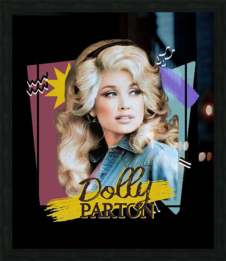 Dolly Parton 48 Picture Frame print