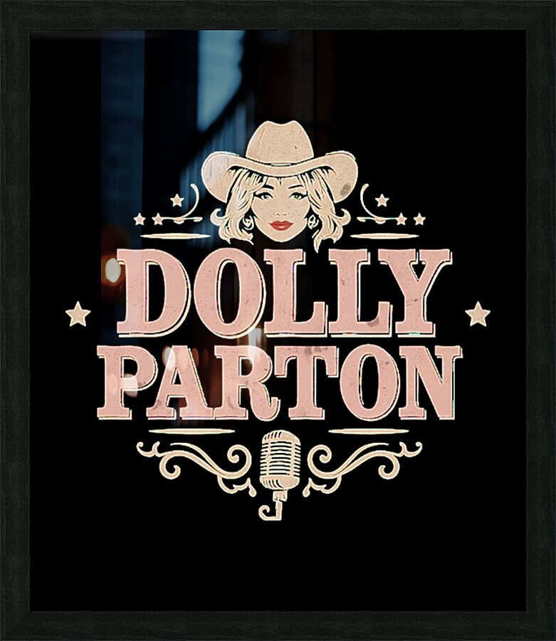 Dolly Parton 2 Picture Frame print