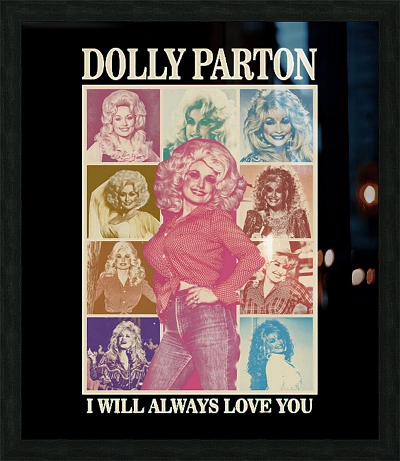 Dolly Parton 18 Picture Frame print