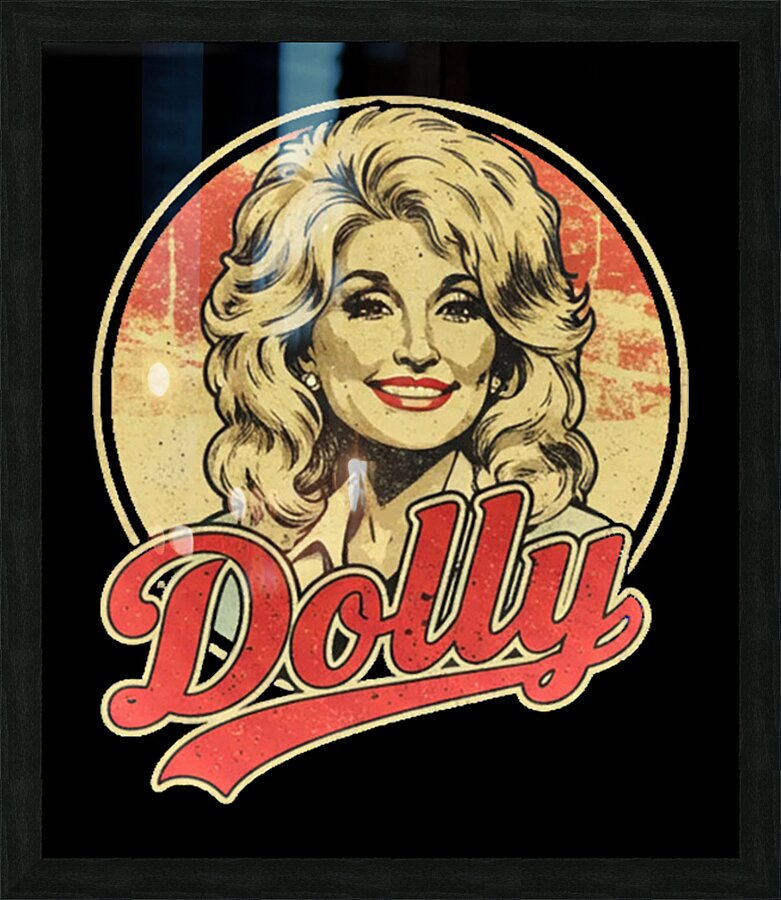 Dolly Parton 24 Picture Frame print