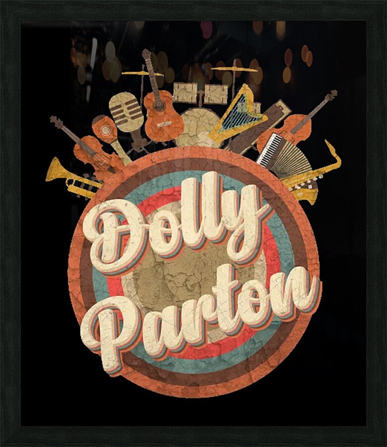 Dolly Parton 27 Picture Frame print