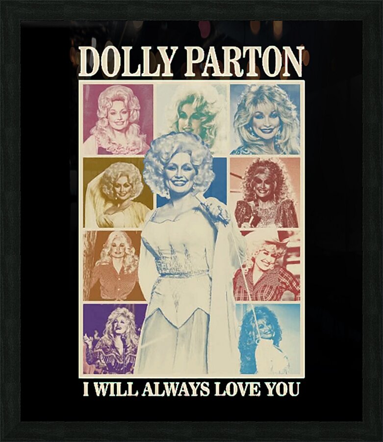 Dolly Parton 48 Picture Frame print