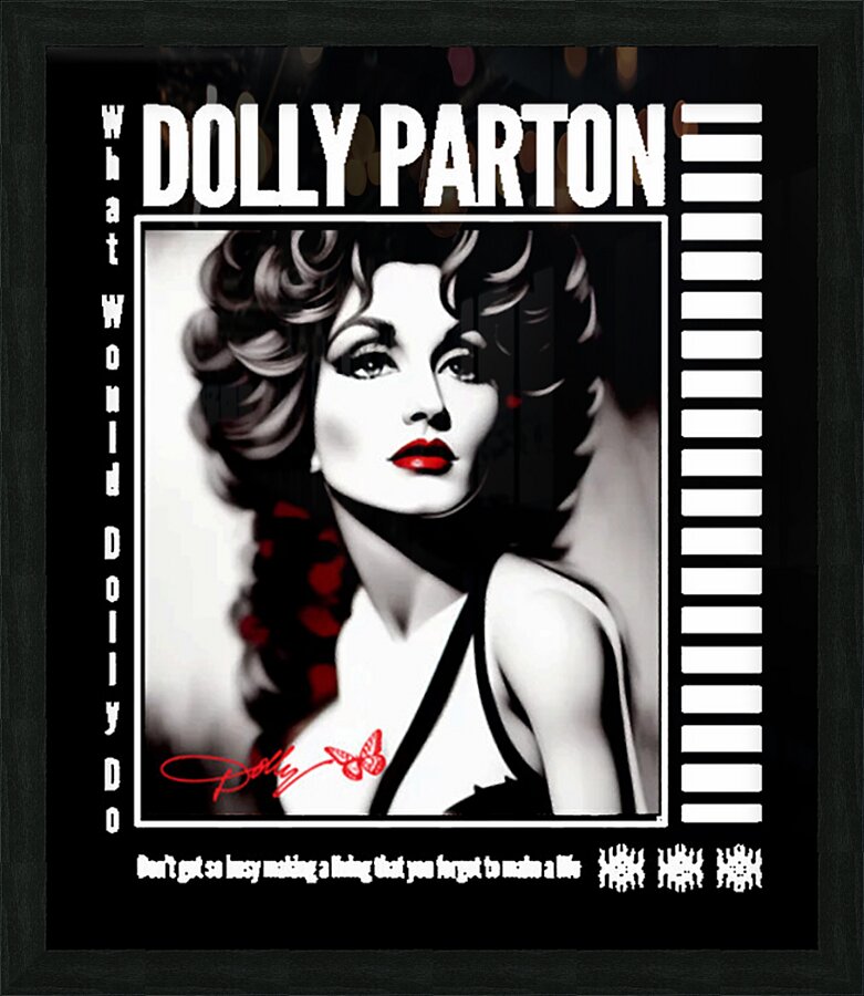 Dolly Parton 52 Picture Frame print
