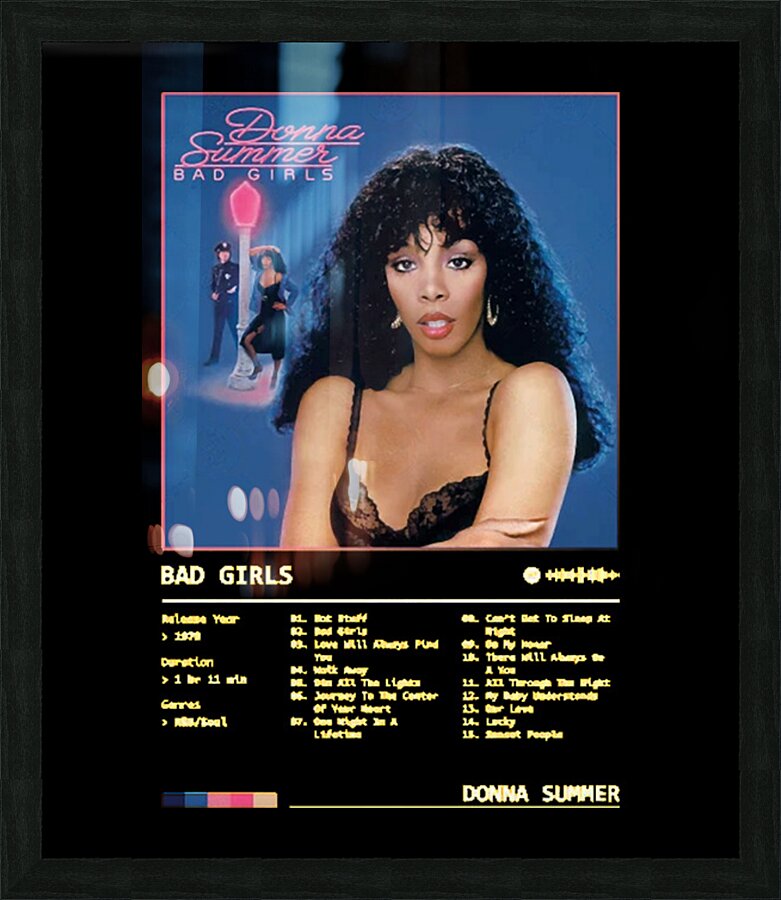 Donna Summer 43 Picture Frame print