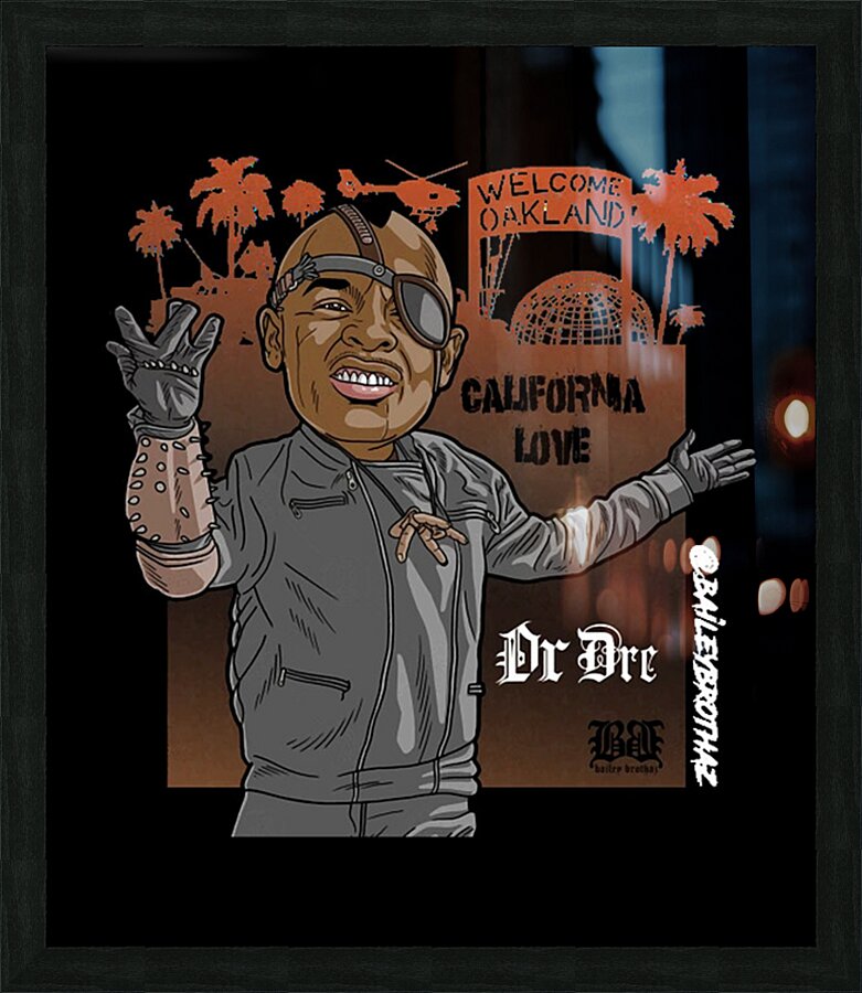 Dr. Dre 4 Picture Frame print