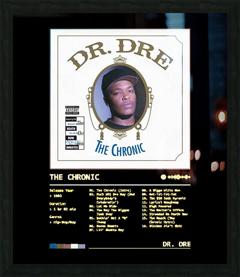 Dr. Dre 15 Picture Frame print