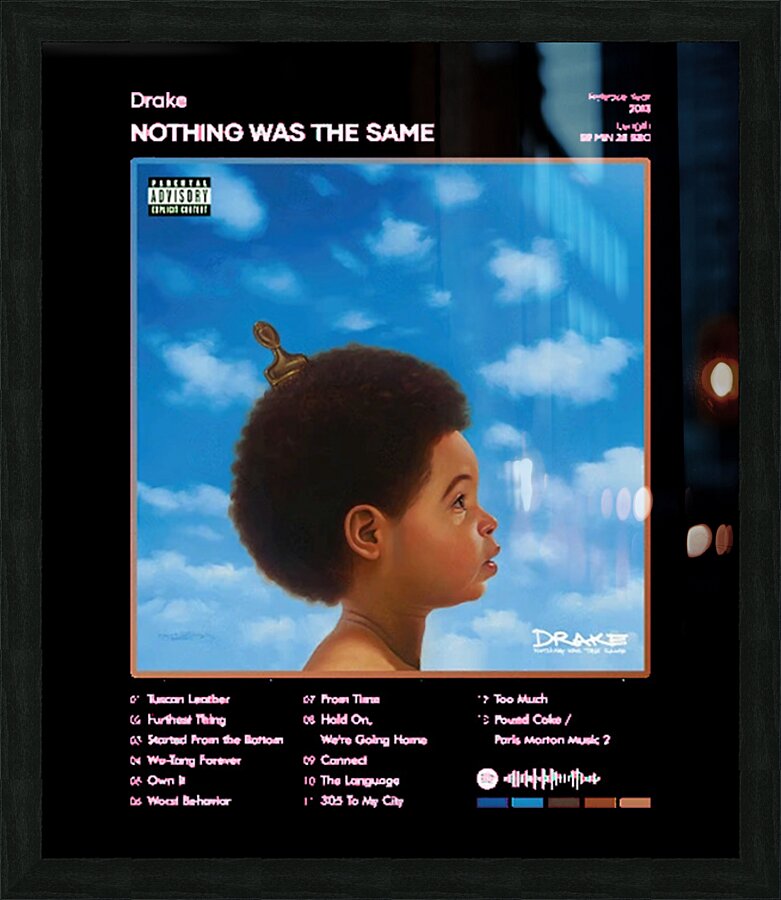 Drake 6 Picture Frame print
