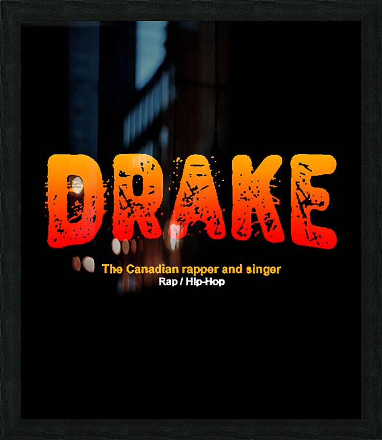 Drake 8 Picture Frame print