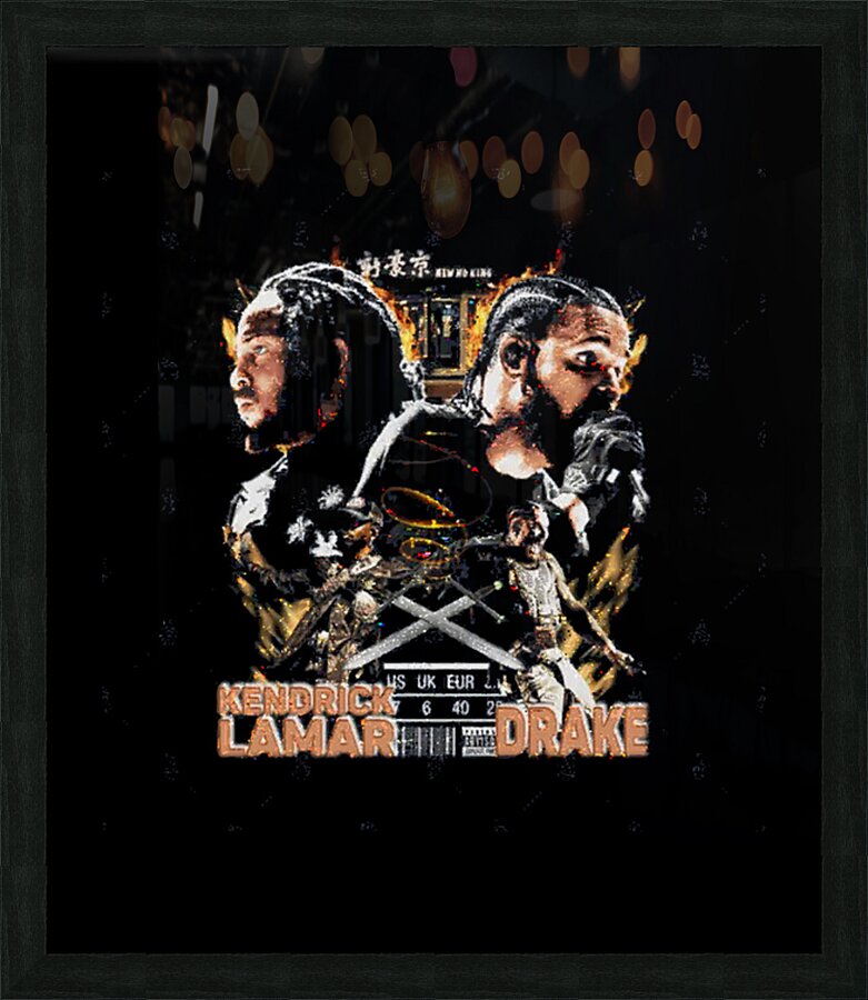 Drake 9 Picture Frame print