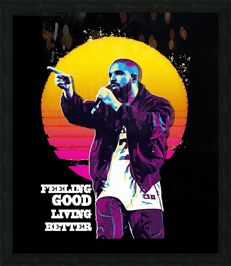 Drake 10 Picture Frame print