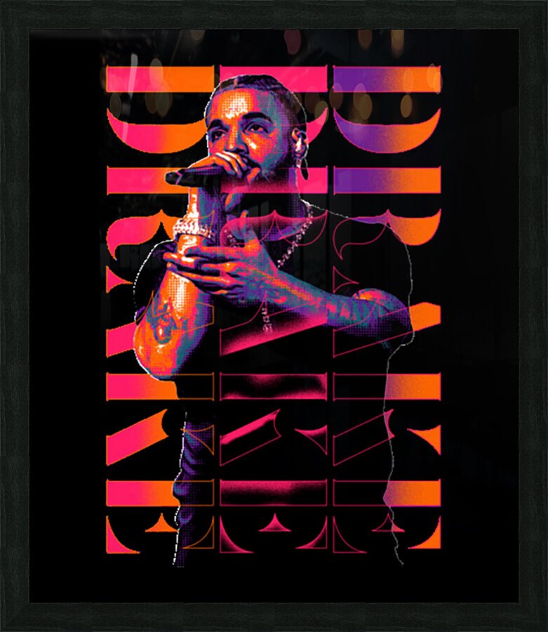 Drake 11 Picture Frame print