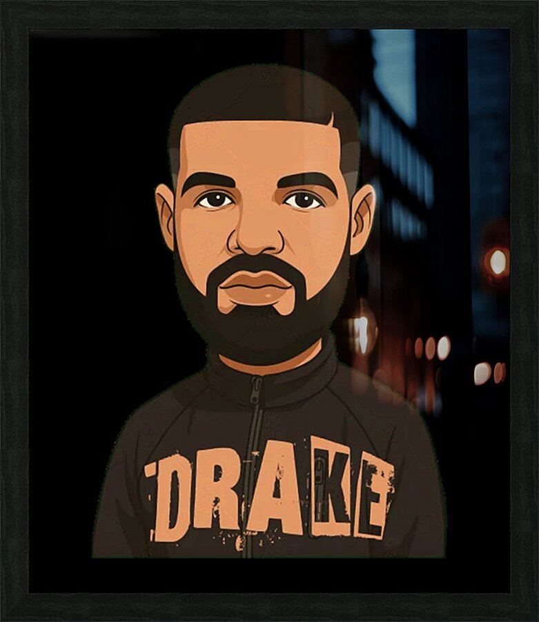 Drake 13 Picture Frame print