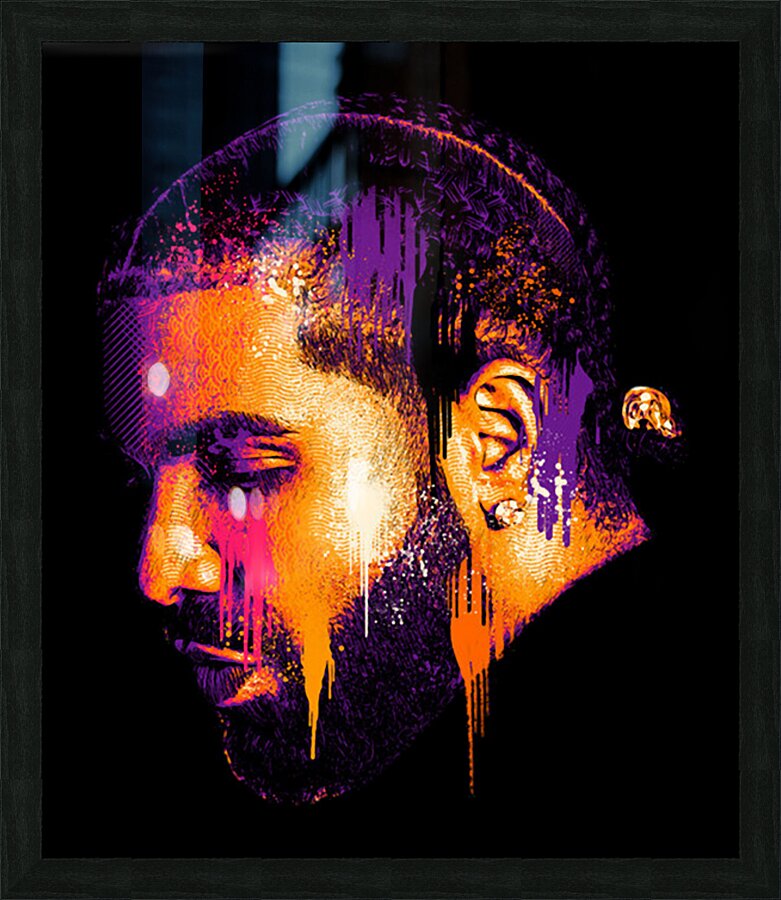 Drake 18 Picture Frame print