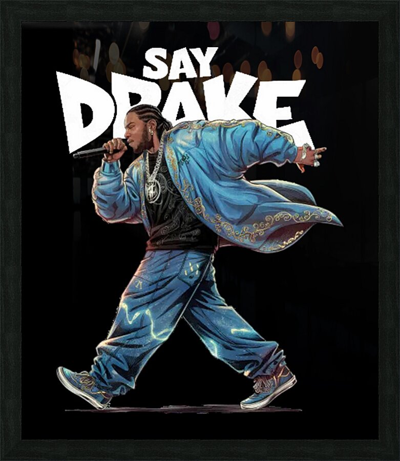 Drake 25 Picture Frame print