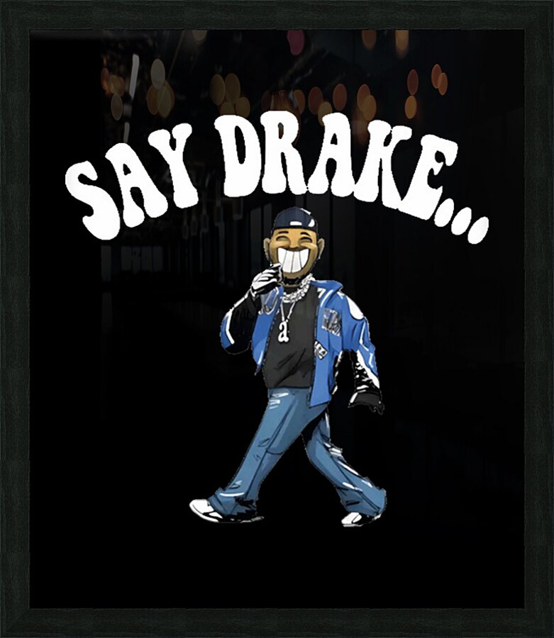 Drake 27 Picture Frame print