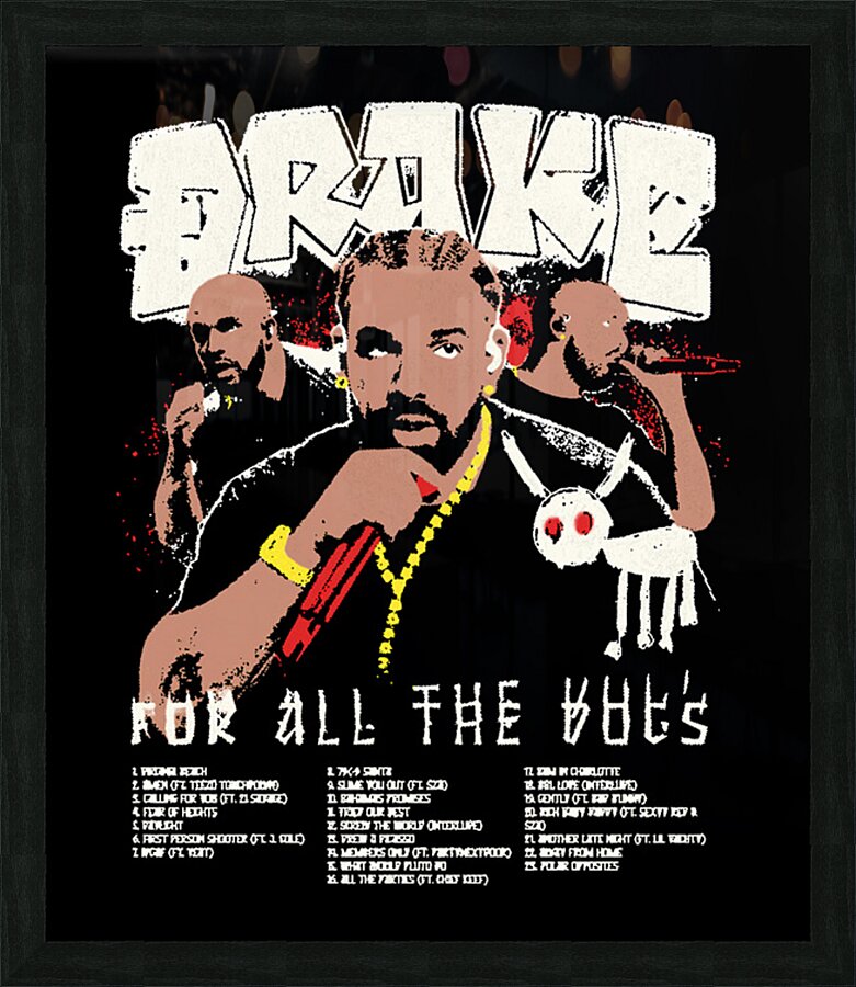 Drake 32 Picture Frame print