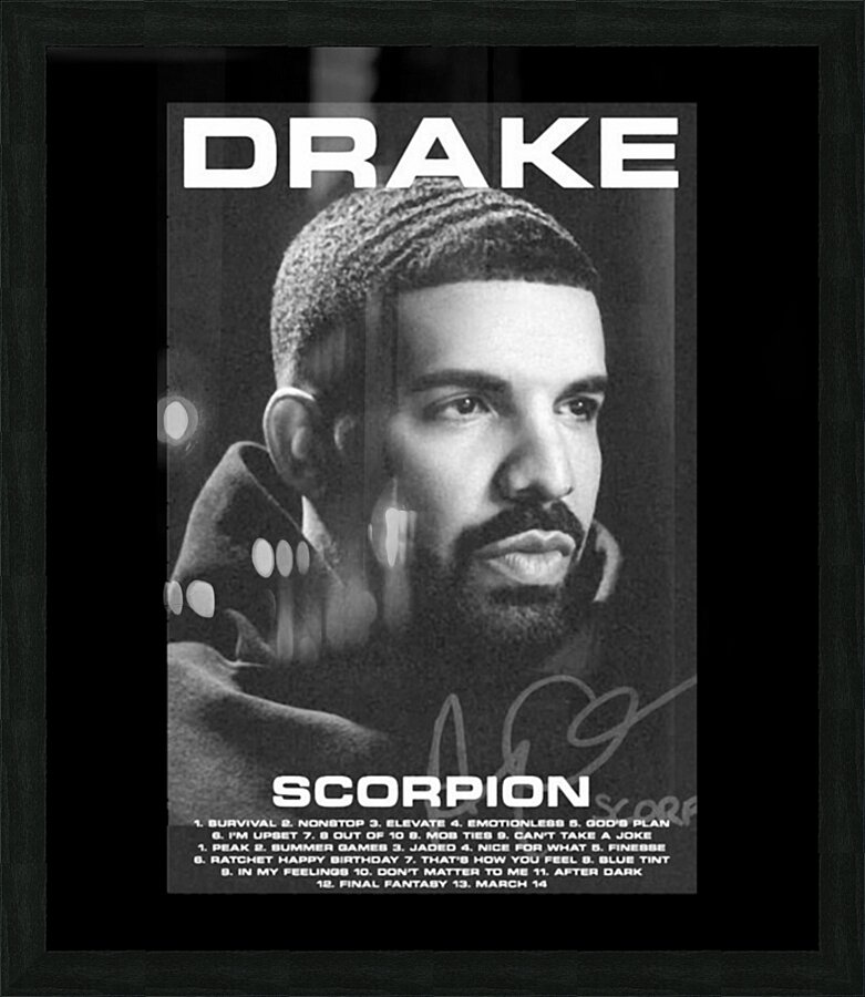 Drake 37 Picture Frame print