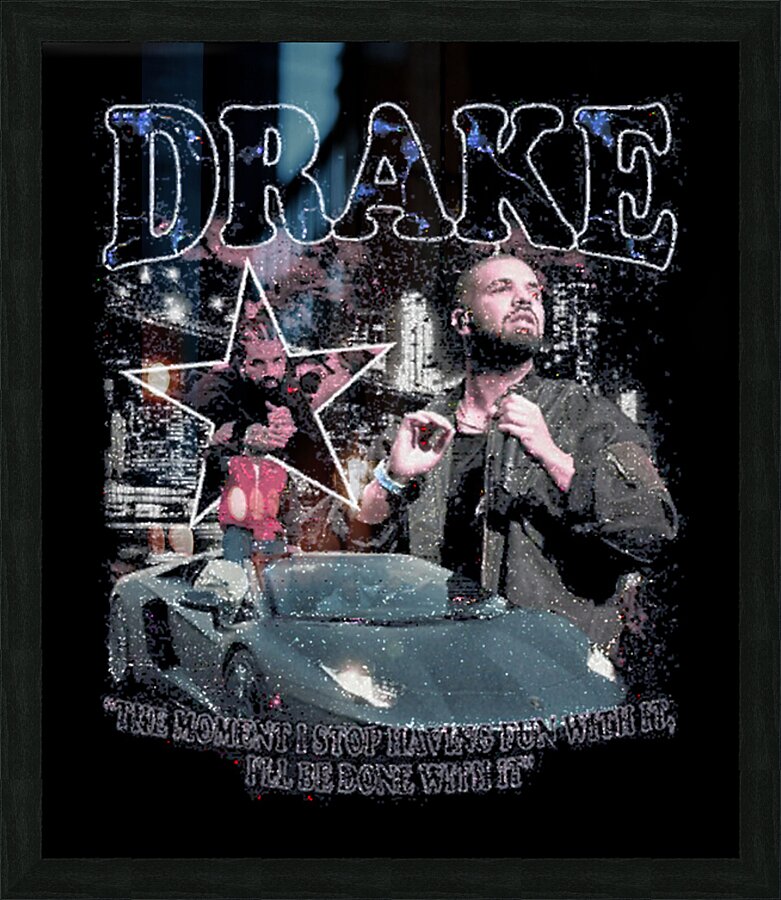 Drake 43 Picture Frame print
