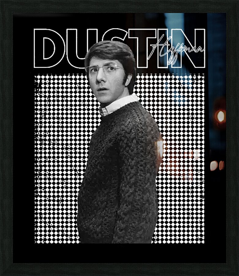 Dustin Hoffman 12 Picture Frame print