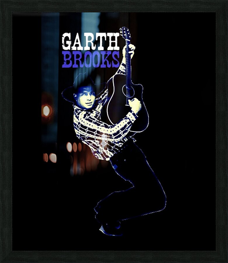 Garth Brooks 7 Picture Frame print