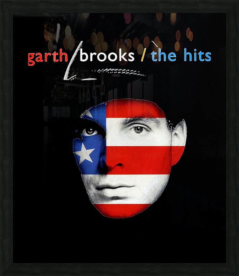 Garth Brooks 9 Picture Frame print