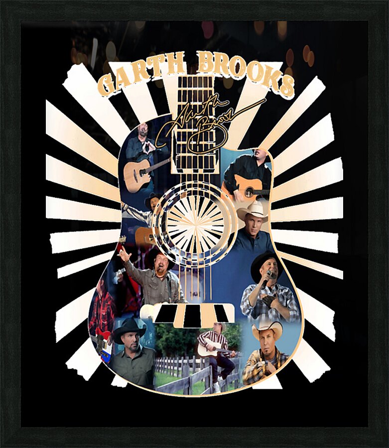 Garth Brooks 12 Picture Frame print