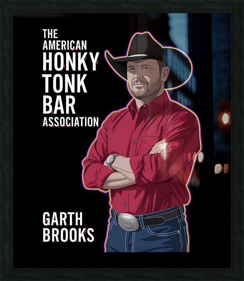 Garth Brooks 19 Picture Frame print