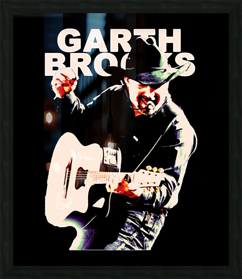 Garth Brooks 40 Picture Frame print