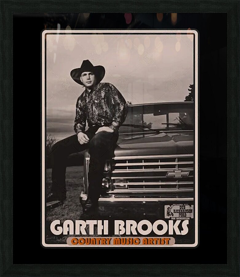 Garth Brooks 48 Picture Frame print