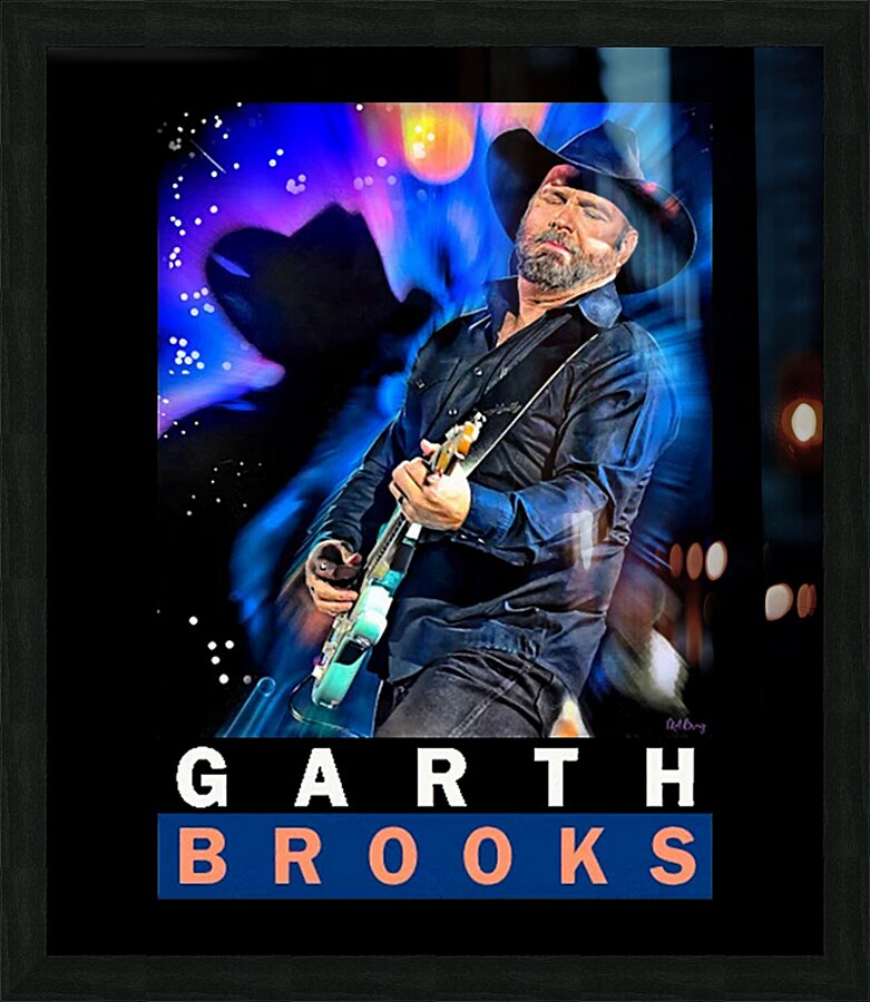 Garth Brooks 58 Picture Frame print