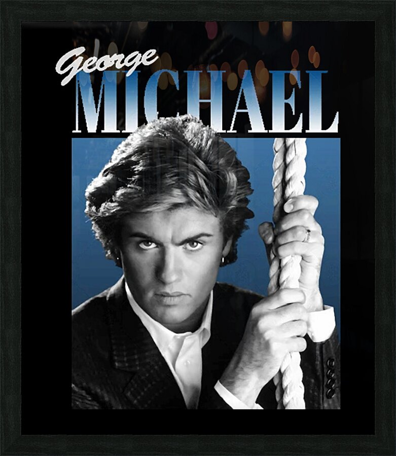 George Michael 2 Picture Frame print