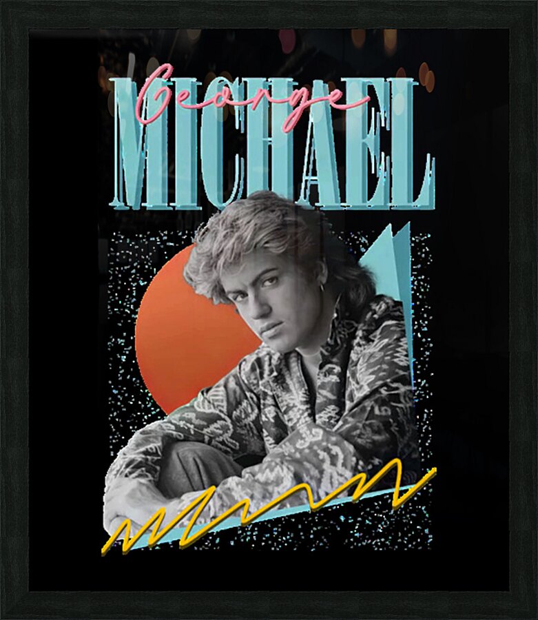 George Michael 4 Picture Frame print