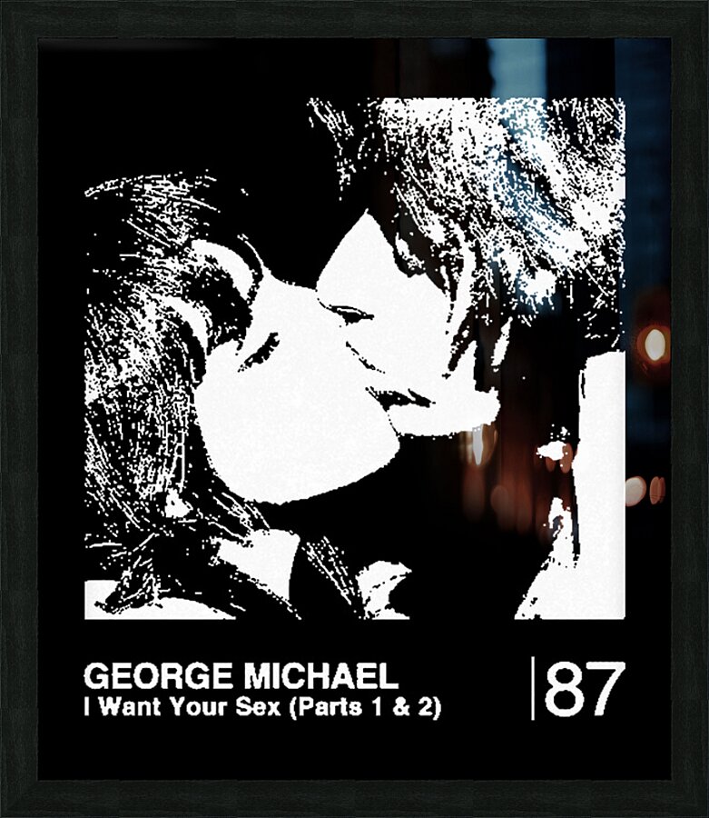 George Michael 5 Picture Frame print