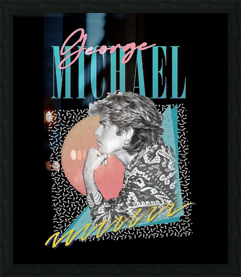 George Michael 7 Picture Frame print